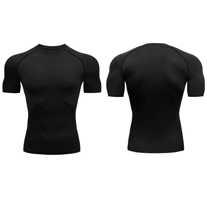 Compression Elastic T Shirt Men Quick Dry