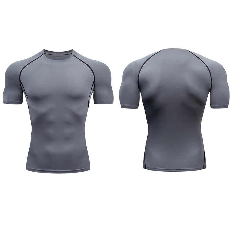 Compression Elastic T Shirt Men Quick Dry