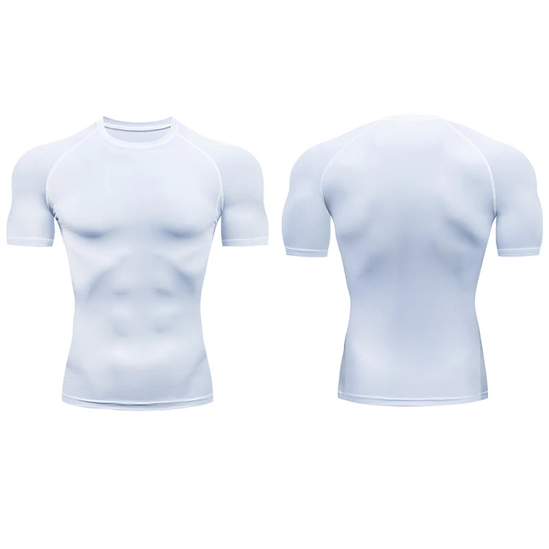 Compression Elastic T Shirt Men Quick Dry