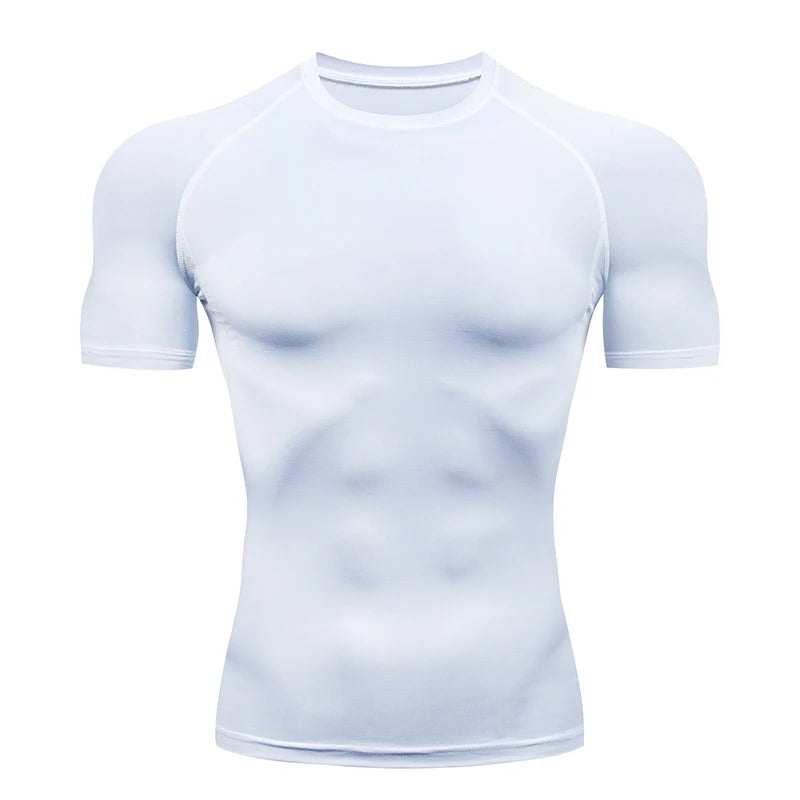 Compression Elastic T Shirt Men Quick Dry